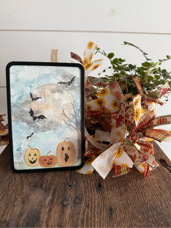 Hand crafted Other - Hand crafted Halloween watercolor in 4x6 frame